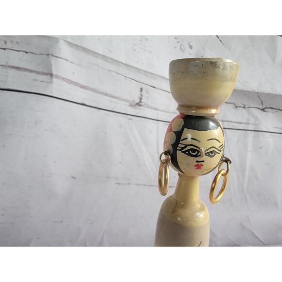 Vintage Asian Chinese Wood Doll - Picture 2 of 10